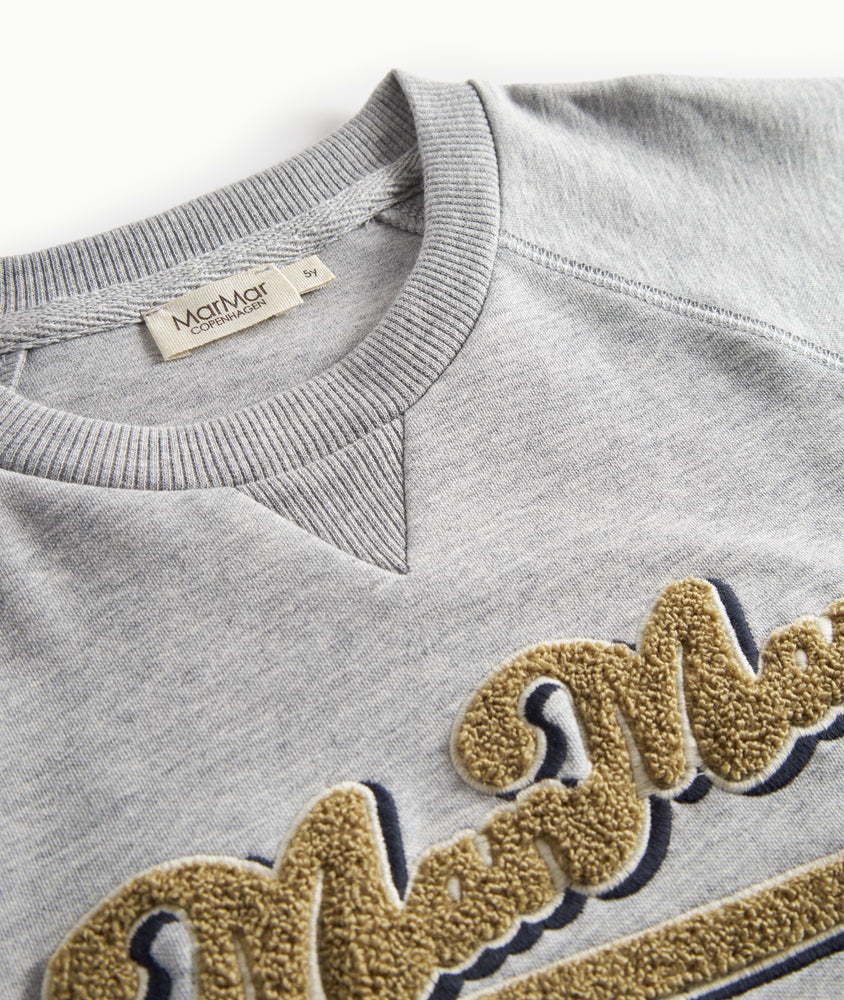 MARMAR COPENHAGEN GREY/BROWN LOGO SWEATSHIRT