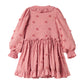 MARMAR COPENHAGEN PINK FLOWER APPLIQUE FRILL DRESS