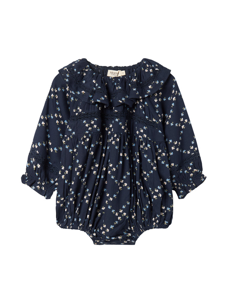 MARMAR COPENHAGEN NAVY FRENCH FLOWER ROMPER