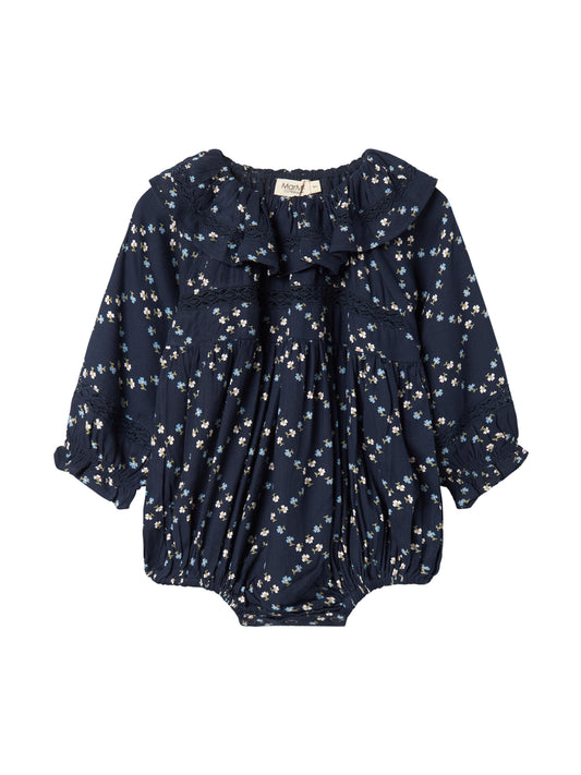 MARMAR COPENHAGEN NAVY FRENCH FLOWER ROMPER