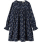 MARMAR COPENHAGEN NAVY FRENCH FLOWER COLLAR DRESS