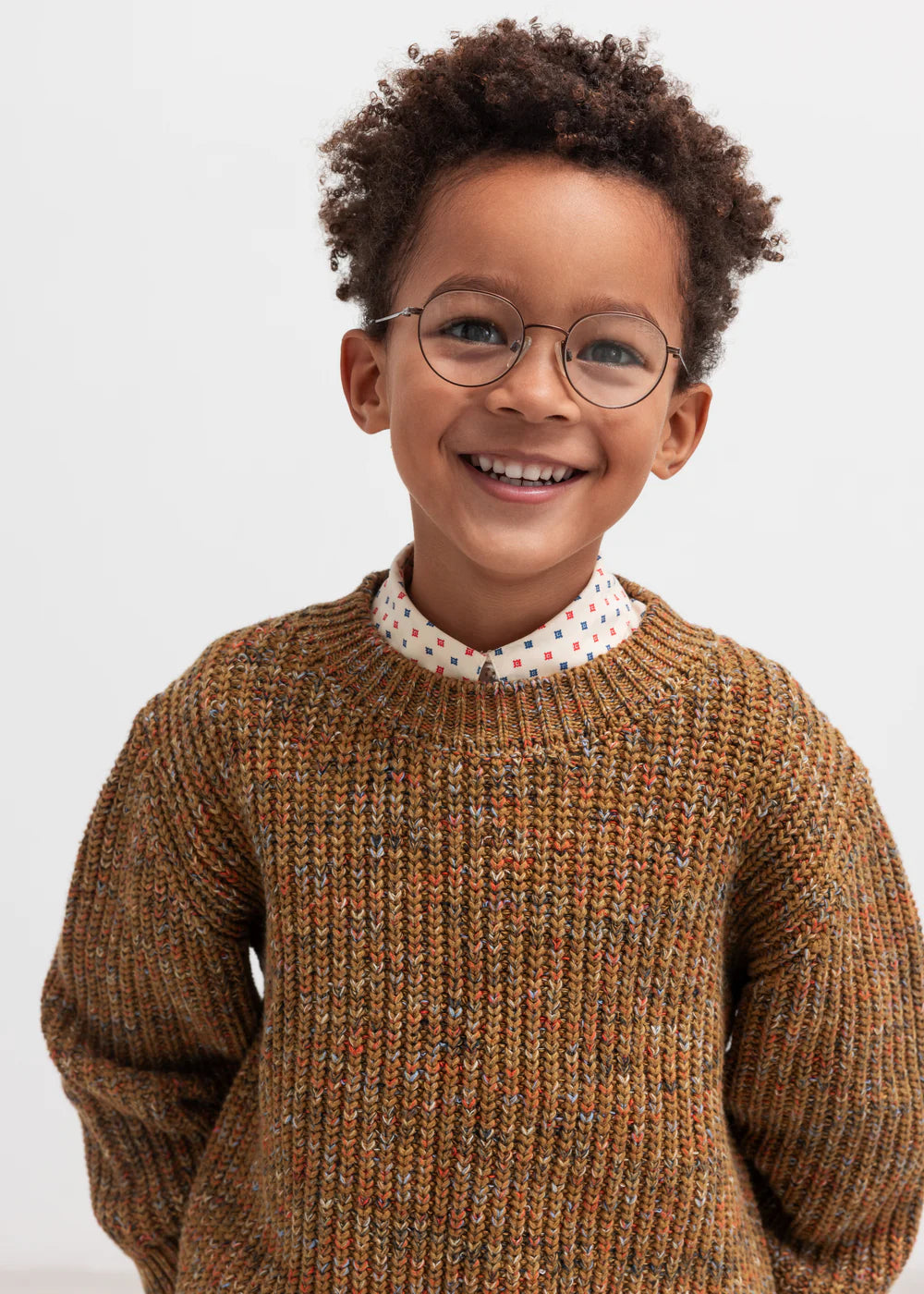 MARMAR COPENHAGEN BROWN RIBBED CHUNKY KNIT SWEATER