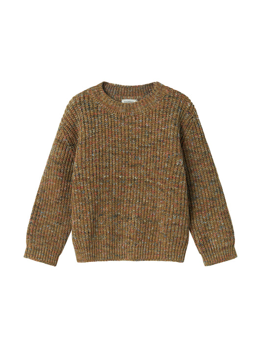 MARMAR COPENHAGEN BROWN RIBBED CHUNKY KNIT SWEATER