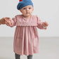 MARMAR COPENHAGEN PINK SCALLOP TRIM POCKET DRESS