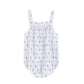 LE BOURDON BLUE ANCHOR PRINT SEERSUCKER ROMPER