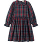 MARMAR COPENHAGEN GREEN/RED PLAID COLLAR DRESS