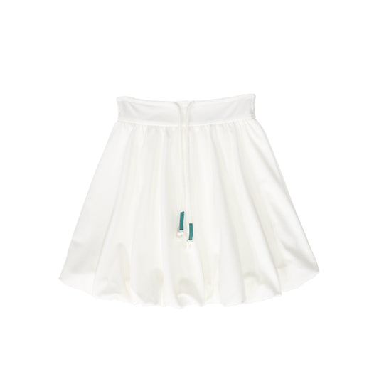 BAMBOO WHITE TRIM DRAWSTRING BUBBLE SKIRT