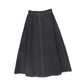 VALENTINA BLACK DENIM FLY FRONT DENIM SKIRT [FINAL SALE]
