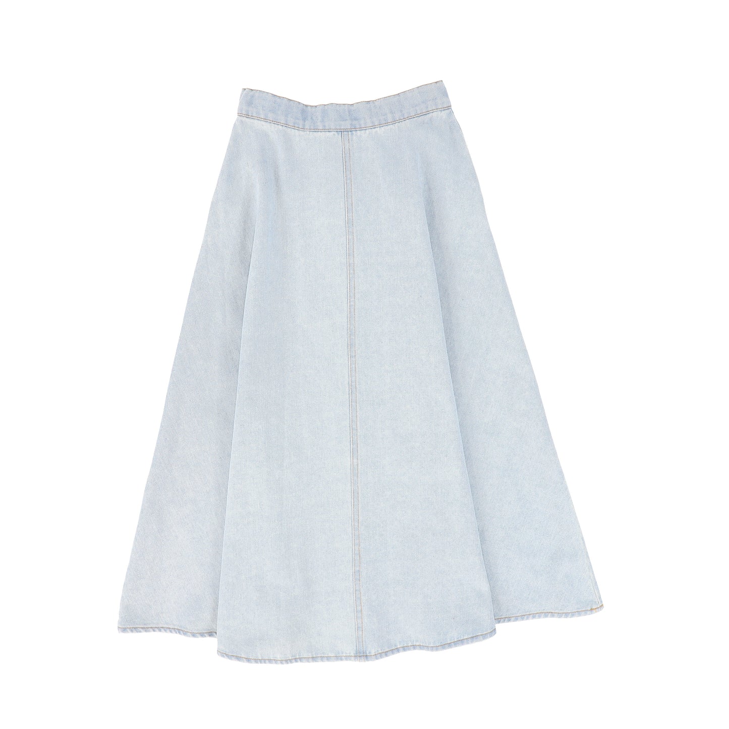 VALENTINA LIGHT BLUE FLY FRONT DENIM SKIRT [FINAL SALE]
