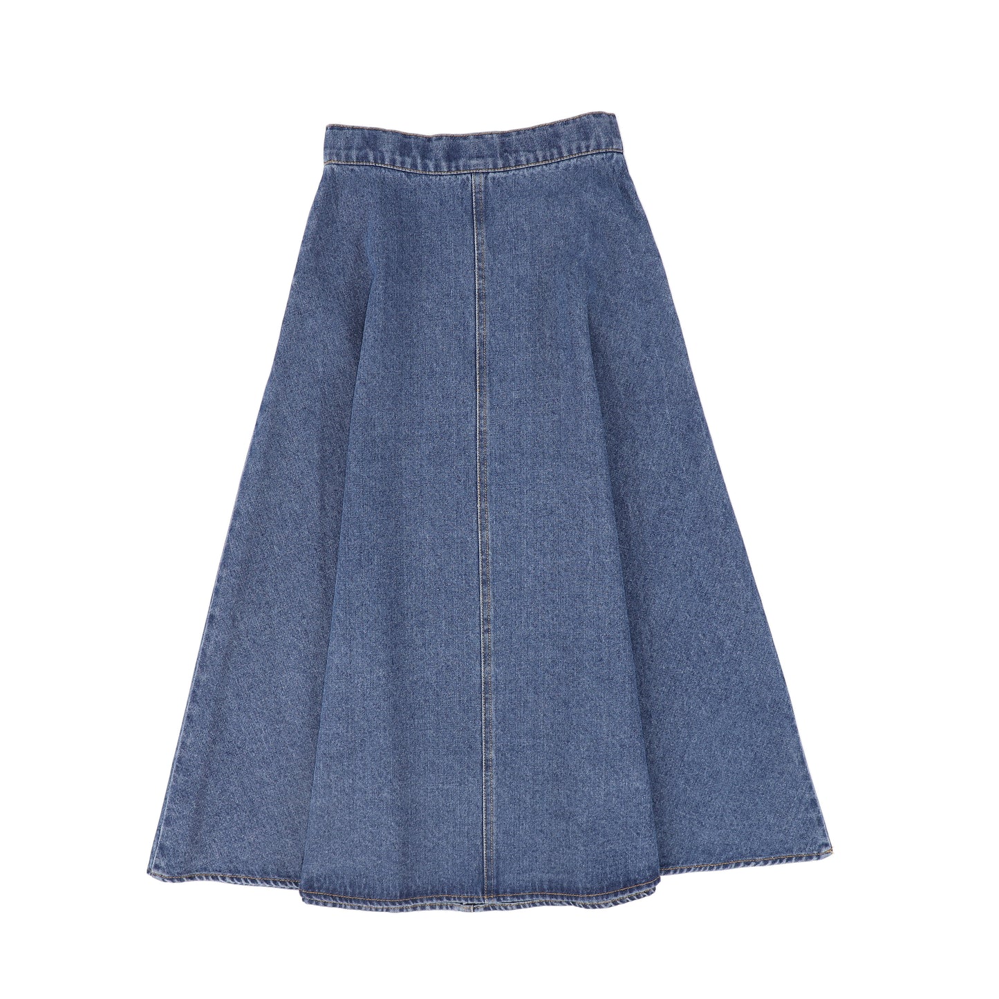 VALENTINA DENIM FLY FRONT SKIRT