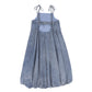 VALENTINA BLUE DENIM CHAMBRAY BUBBLE MIDI DRESS