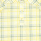 BAMBOO YELLOW PLAID SAILOR COLLAR BLOUSE