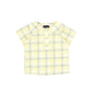 BAMBOO YELLOW PLAID SAILOR COLLAR BLOUSE
