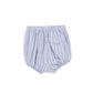 LE BOURDON BLUE DOUBLE STRIPE BUTTON BLOOMERS