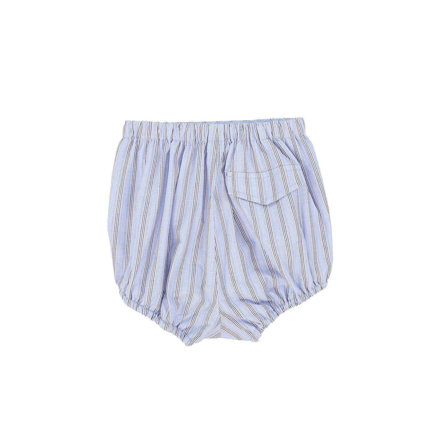 LE BOURDON BLUE DOUBLE STRIPE BUTTON BLOOMERS