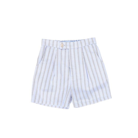 LE BOURDON BLUE DOUBLE STRIPE SHORTS