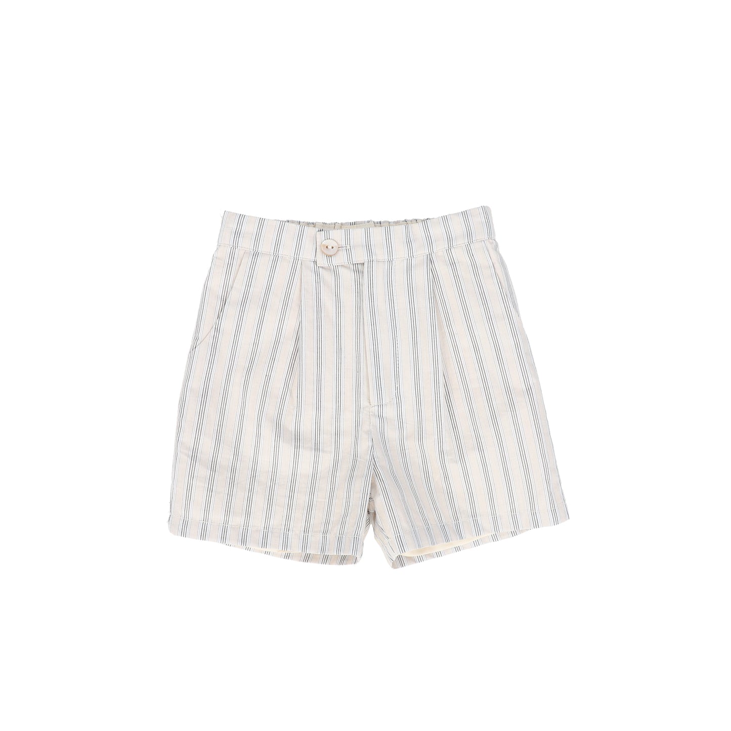 LE BOURDON BEIGE DOUBLE STRIPE SHORTS