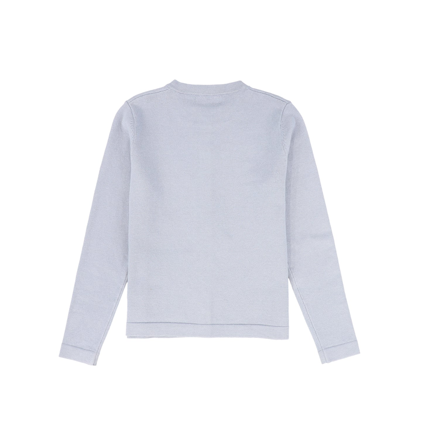 VALENTINA DUSTY BLUE SILK KNIT BUTTON CARDIGAN