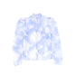 VALENTINA BLUE FLORAL ORGANZA TIE BLOUSE
