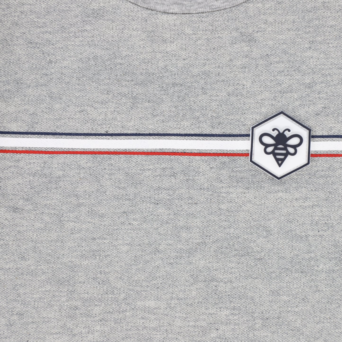 LE BOURDON GREY BEE PATCH T-SHIRT SET