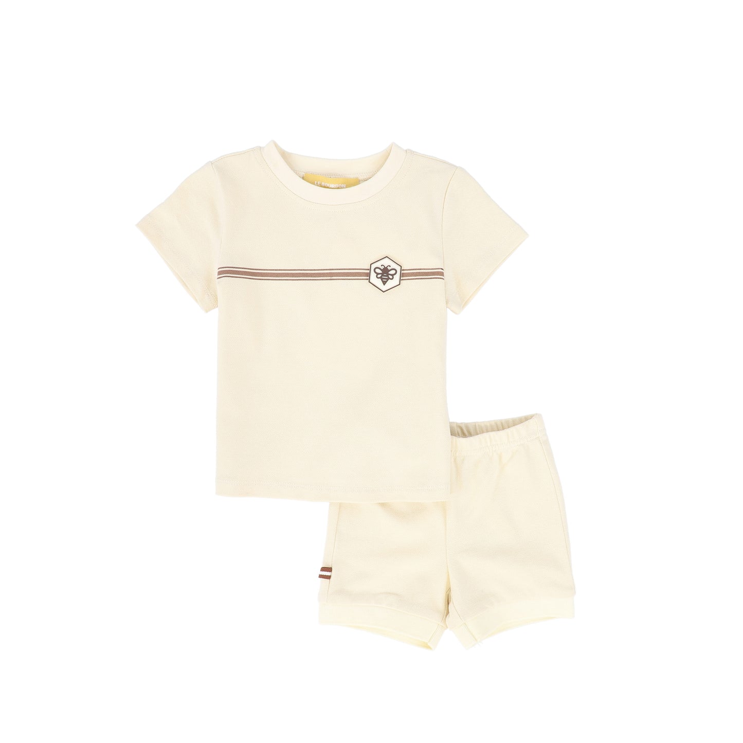 LE BOURDON CREAM BEE PATCH T-SHIRT SET