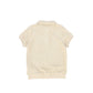 LE BOURDON BEIGE PIPED TRIM TERRY POLO