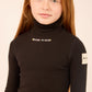 HEVEN CHILD BLACK WORDED TURTLENECK