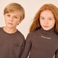 HEVEN CHILD GREY WORDED TURTLENECK