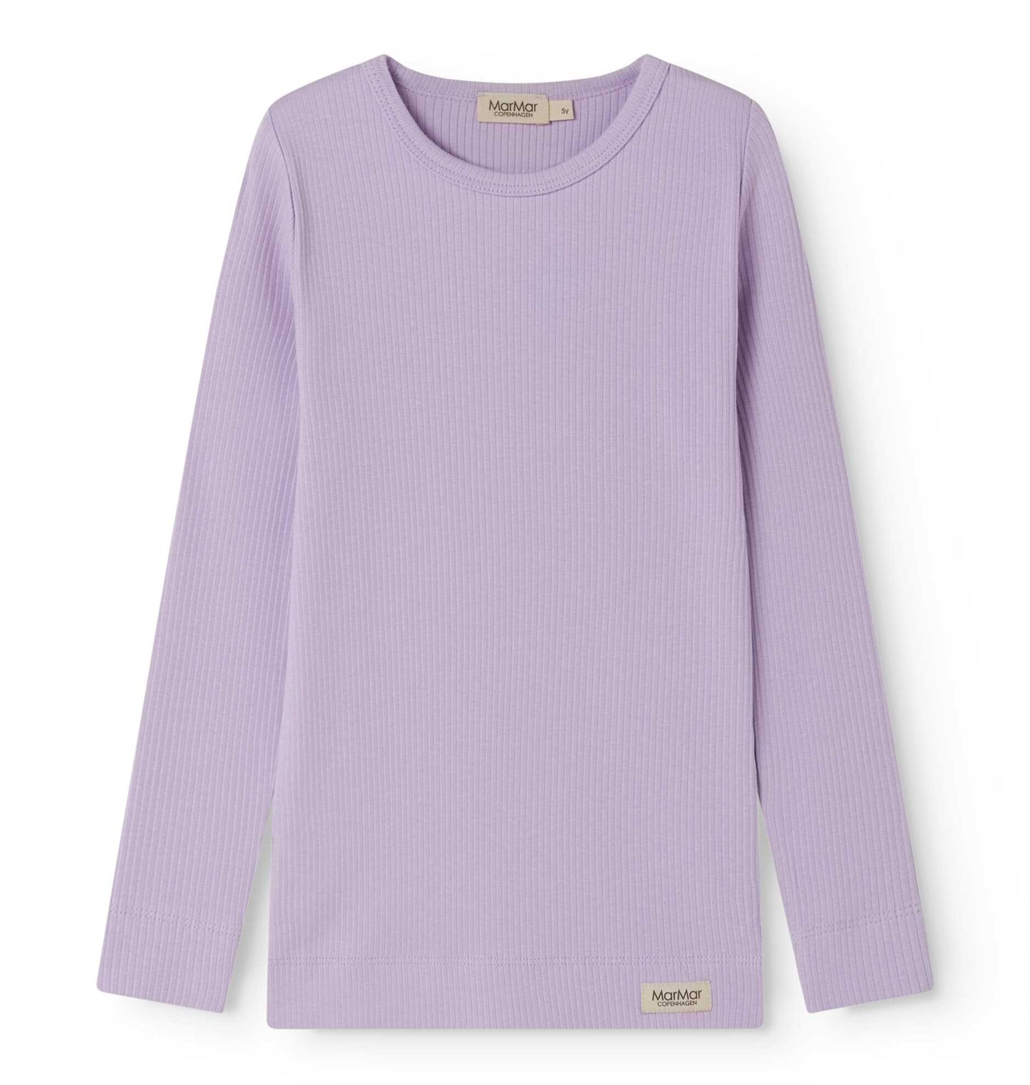 MARMAR COPENHAGEN LAVENDER RIBBED T-SHIRT