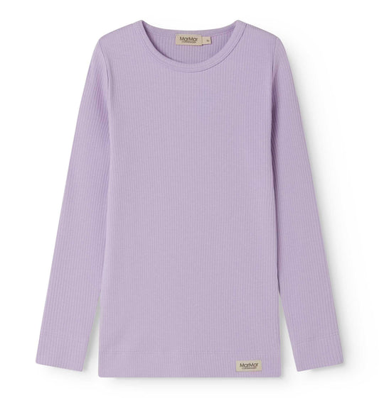 MARMAR COPENHAGEN LAVENDER RIBBED T-SHIRT