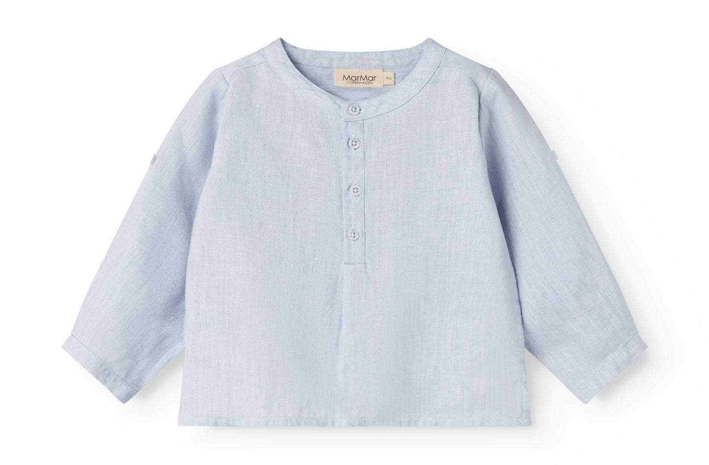MARMAR COPENHAGEN BLUE LINEN BUTTON SHIRT