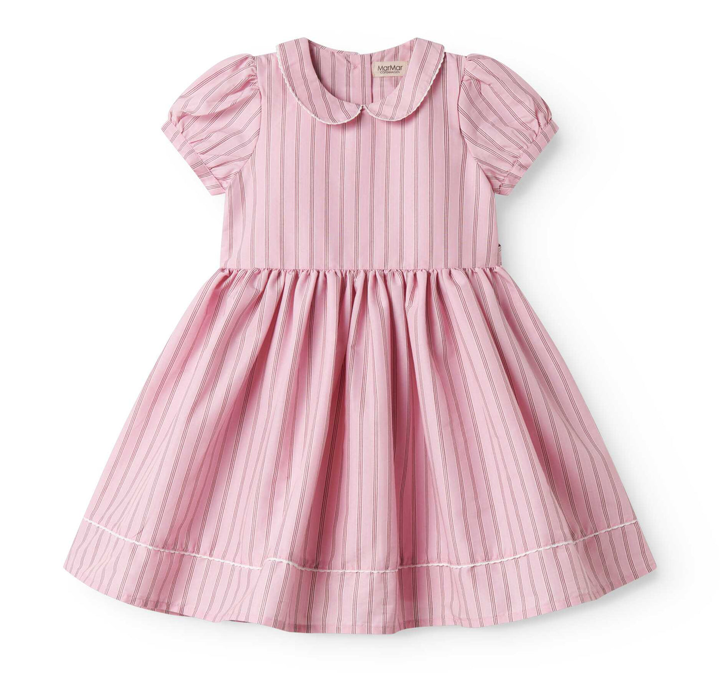 MARMAR COPENHAGEN PINK STRIPE COLLAR DRESS