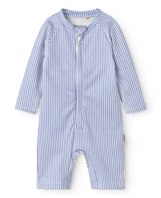 MARMAR COPENHAGEN BLUE THIN STRIPE ONE PIECE BATHING SUIT