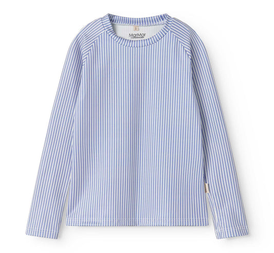 MARMAR COPENHAGEN BLUE THIN STRIPE SWIM SHIRT