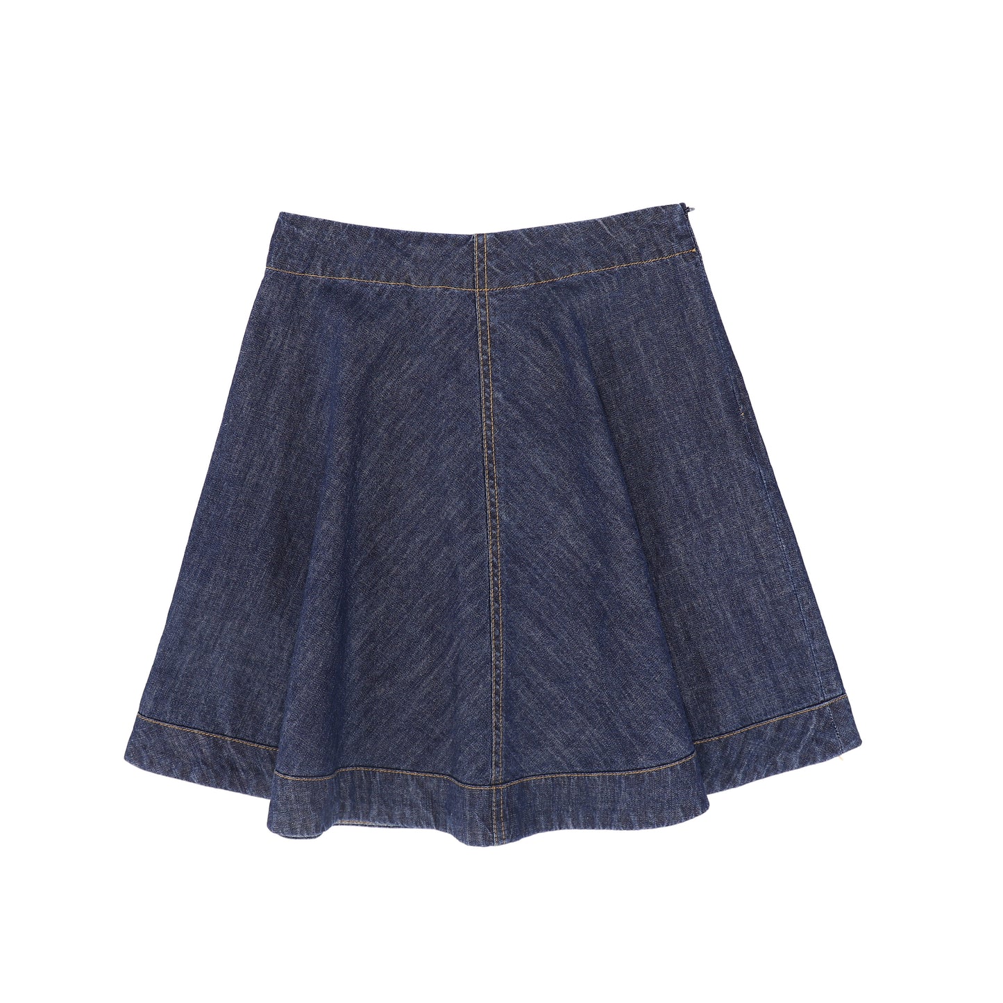 BAMBOO DARK DENIM FLAIR SKIRT [FINAL SALE]