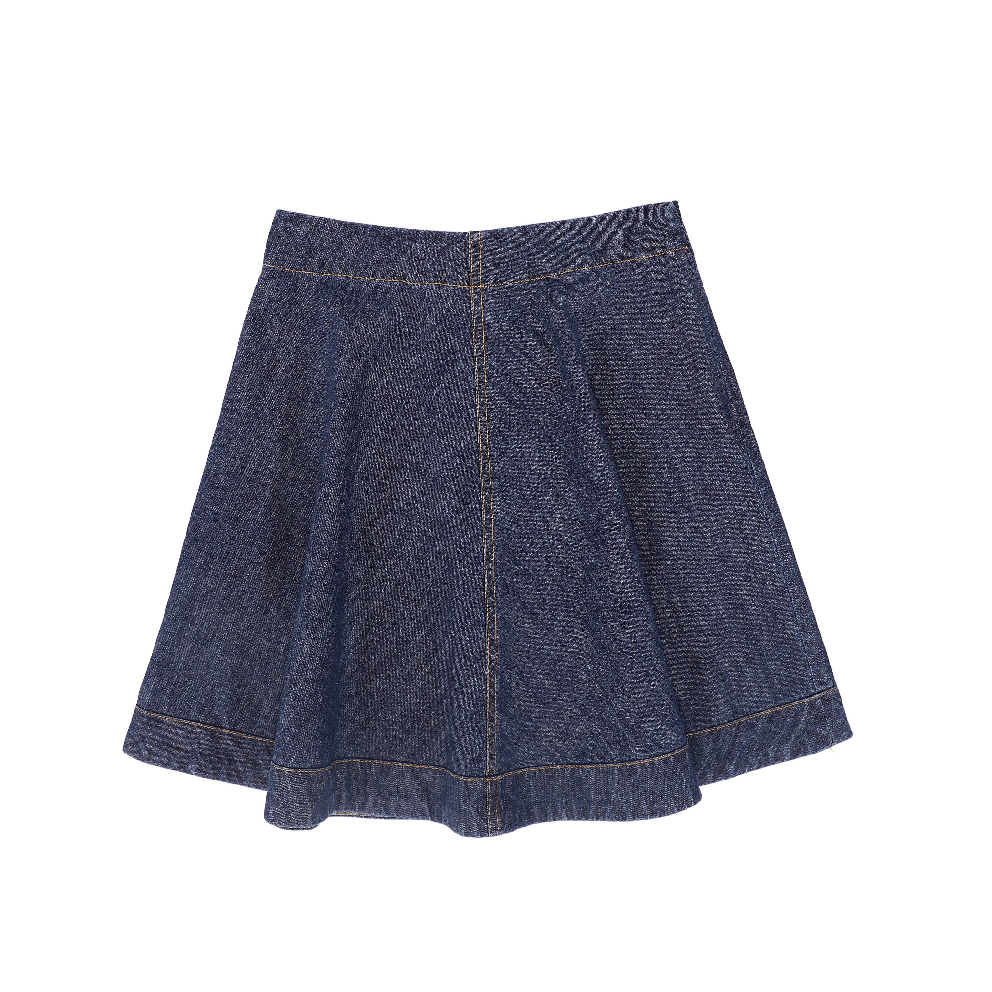 BAMBOO DARK DENIM FLAIR SKIRT [FINAL SALE] – Luibelle