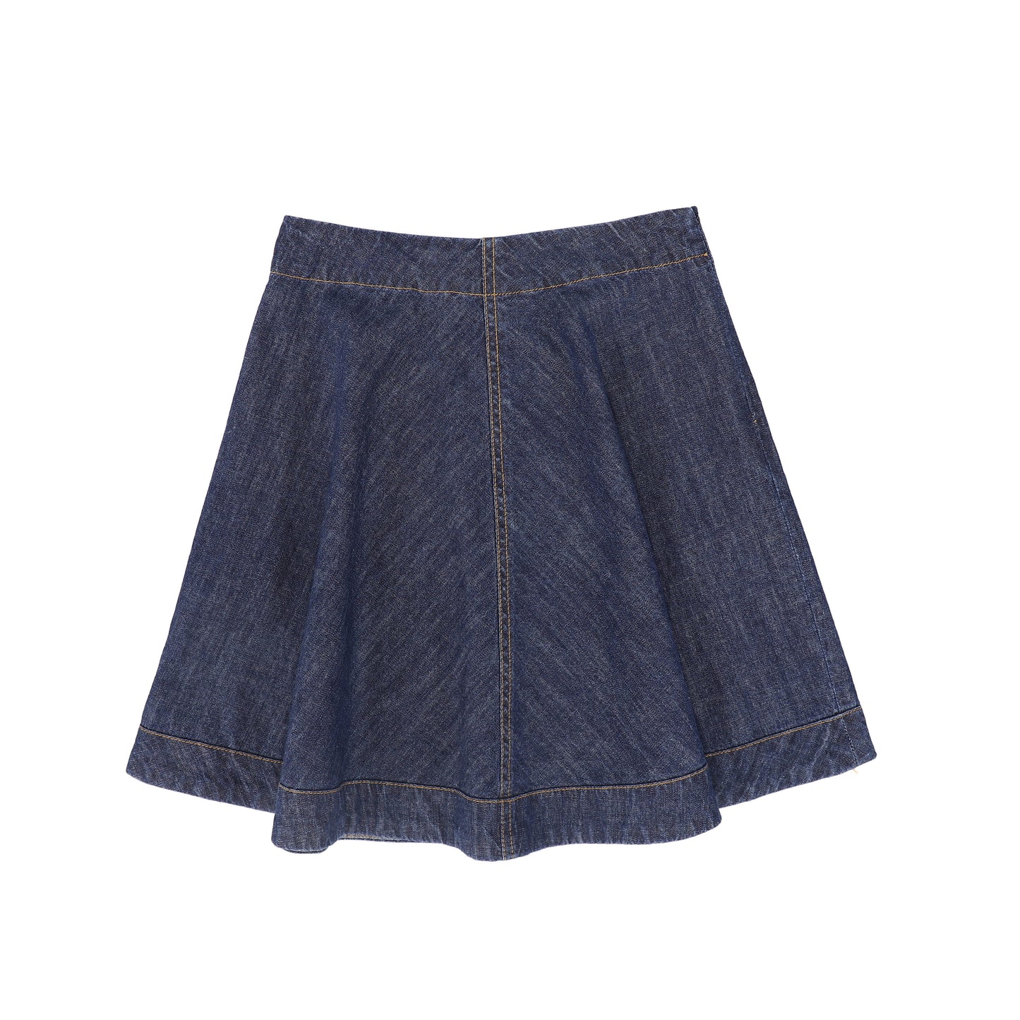 BAMBOO DARK DENIM FLAIR SKIRT [FINAL SALE]