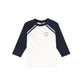 BAMBOO NAVY RAGLAN LOGO T-SHIRT