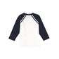 BAMBOO NAVY RAGLAN LOGO T-SHIRT