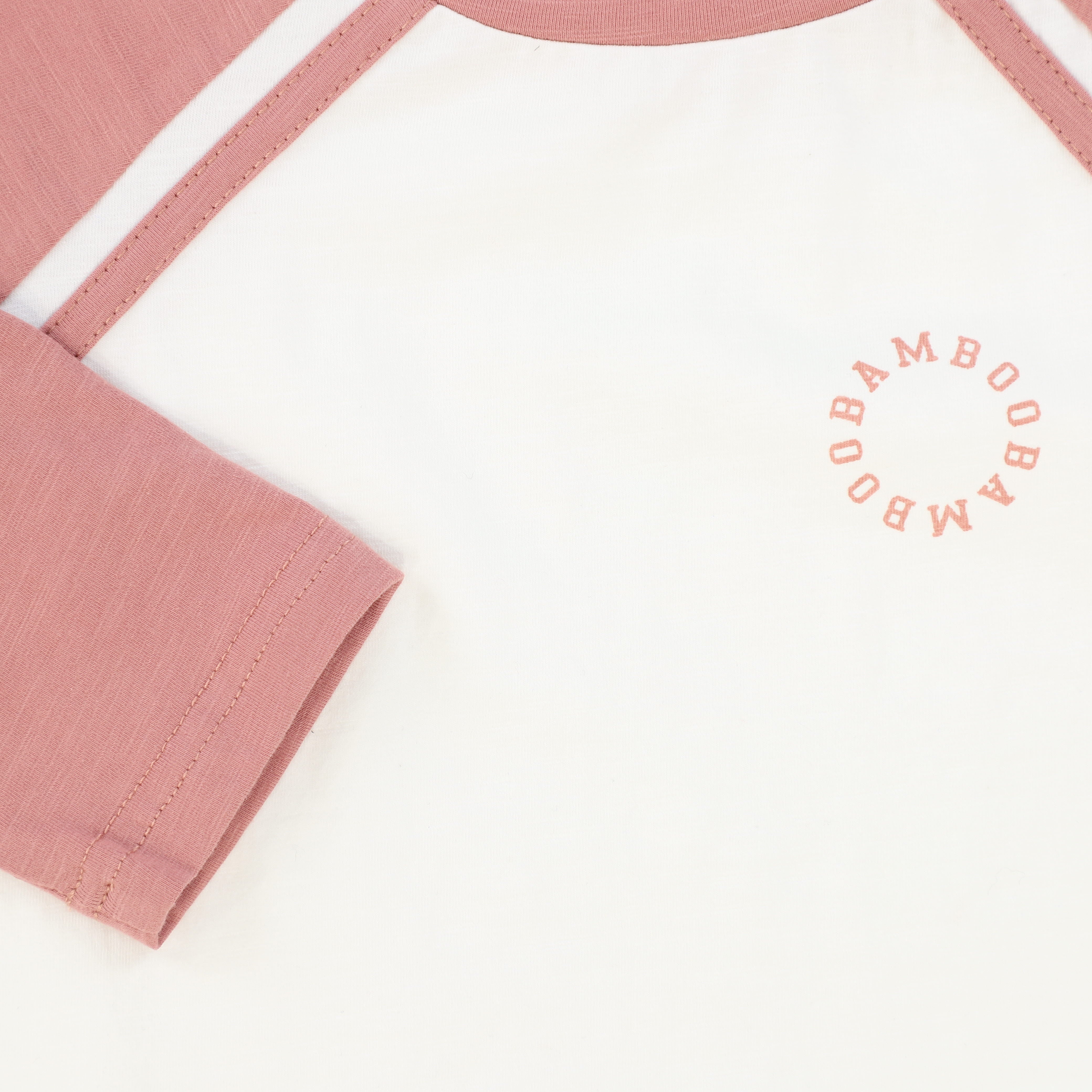 BAMBOO MAUVE RAGLAN LOGO T-SHIRT [FINAL SALE] – Luibelle