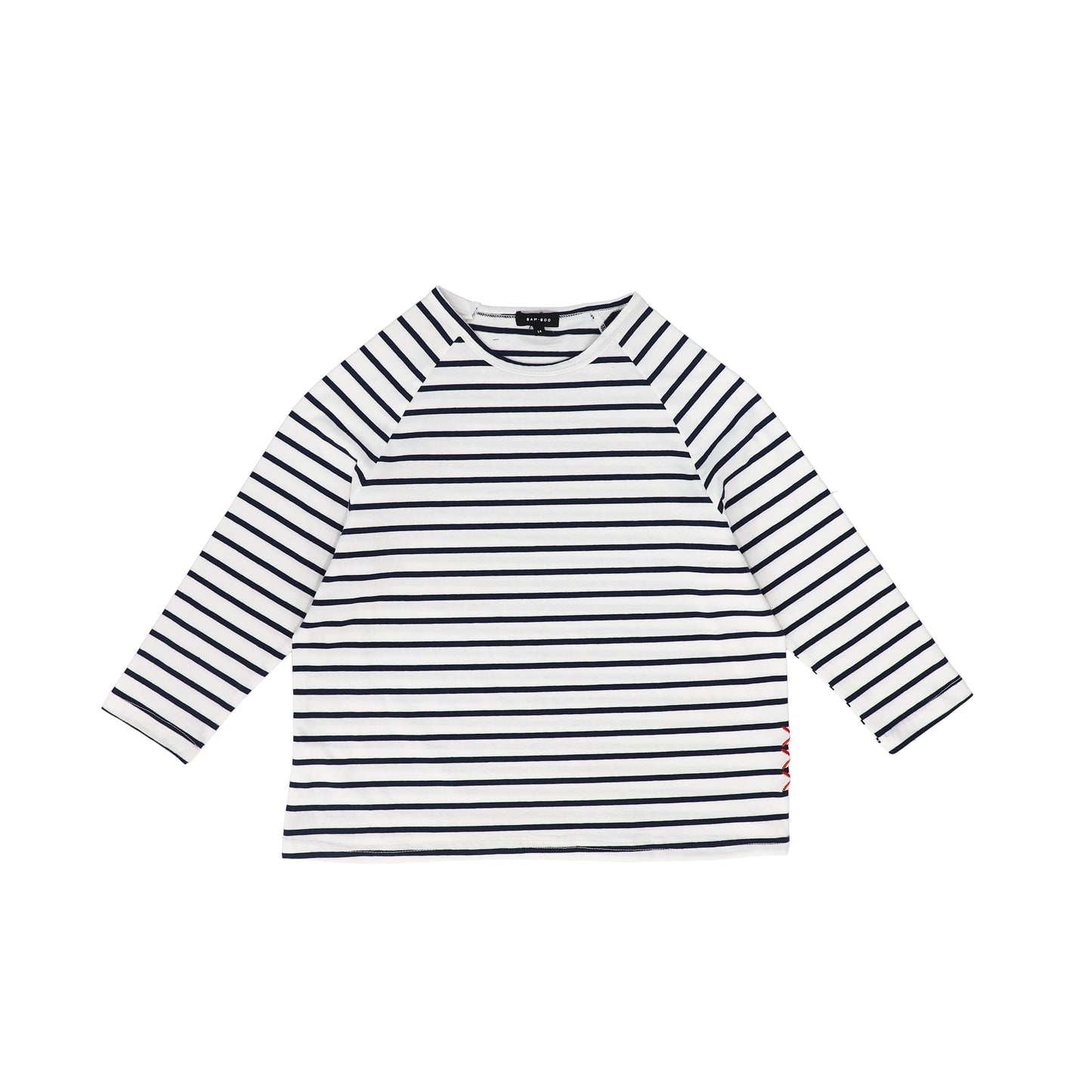 BAMBOO NAVY/WHITE STRIPE OVERSIZED T-SHIRT