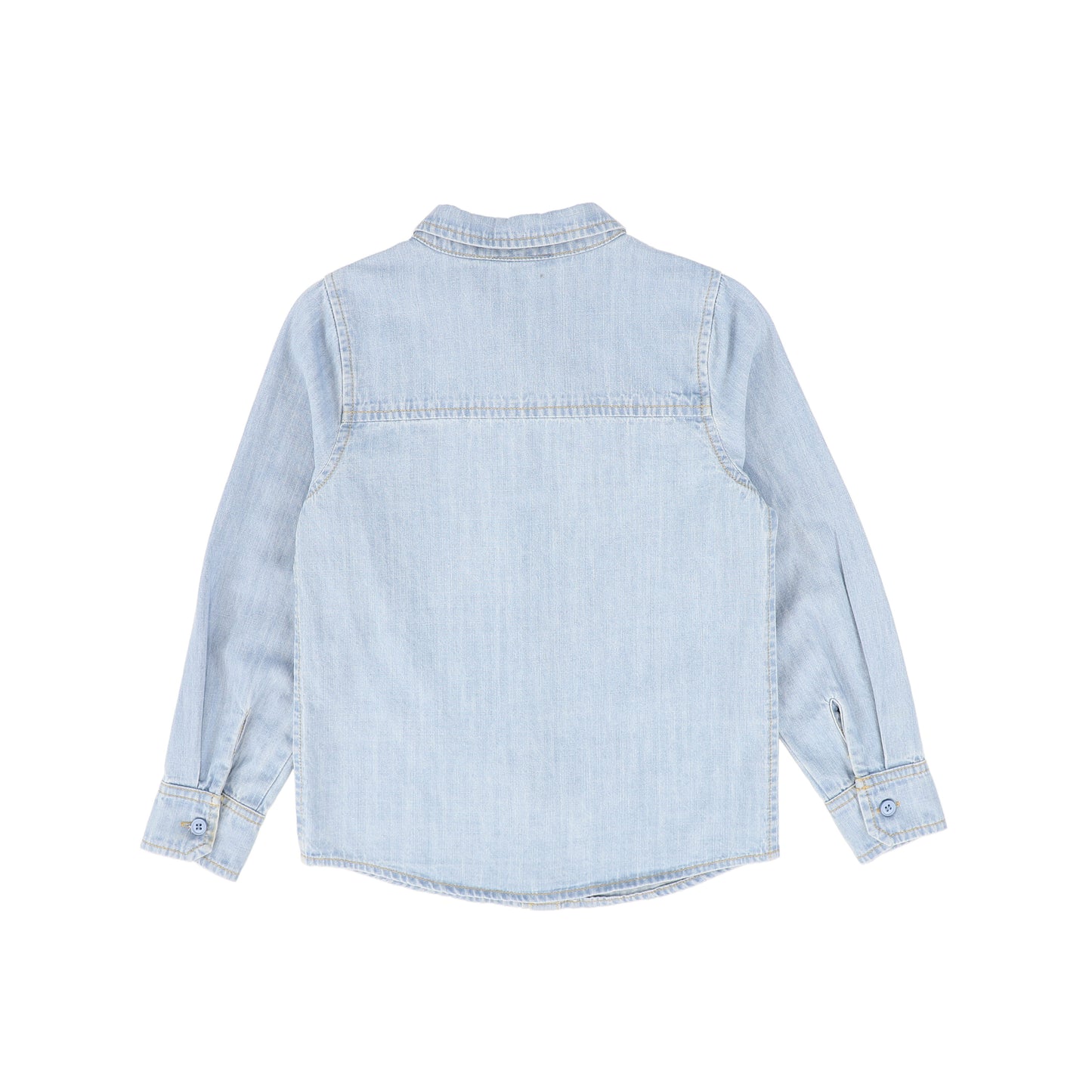 BAMBOO LIGHT BLUE DENIM LOGO SHIRT