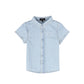 BAMBOO LIGHT BLUE DENIM LOGO SS SHIRT