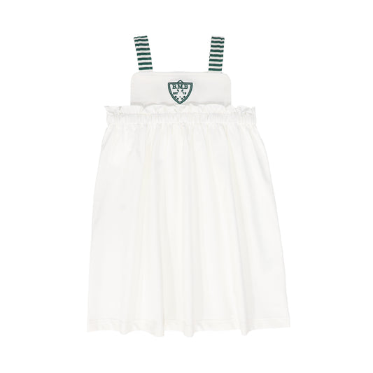 BAMBOO WHITE EMBLEM TRIM HIGH WAIST JUMPER