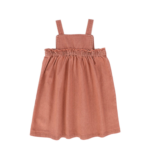 BAMBOO MAUVE EMBLEM HIGH WAISTED RUFFLE JUMPER