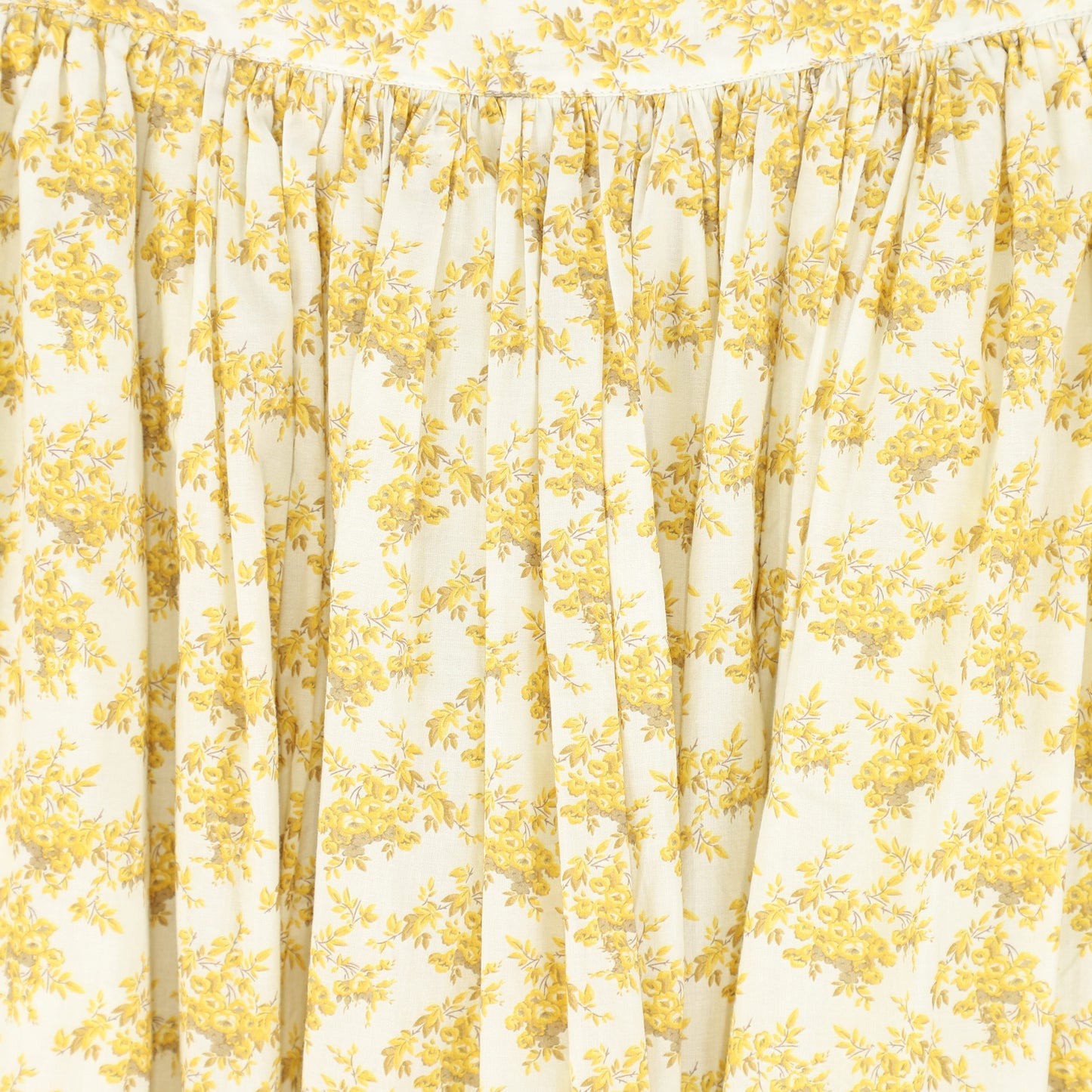 VALENTINA YELLOW FLORAL BUNCH PLEAT SKIRT