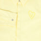VALENTINA YELLOW DENIM HEART PATCH BLOUSE