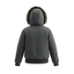 PRAMIE GREEN MATTE FUR TRIM COAT