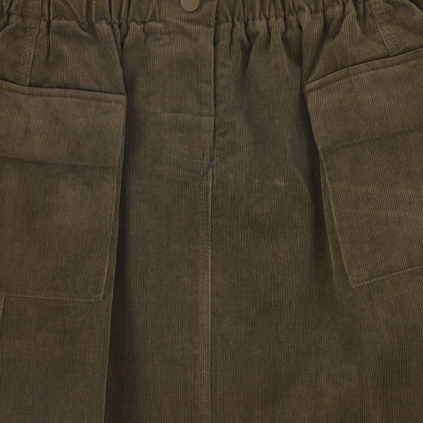 VALENTINA HUNTER CORDUROY POCKET SKIRT