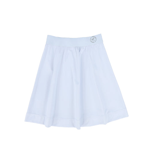 WATER CLUB LIGHT BLUE WAISTED FLARE SWIM SKIRT